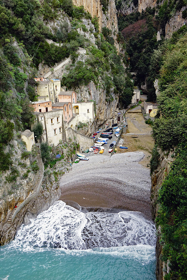 This Is A View Of Furore A Small Village Located On The Amalfi Coast In Italy  Photograph by Rick Rosenshein