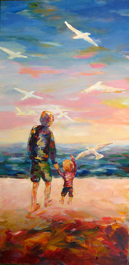 This is Awesome Dad Painting by Naomi Gerrard