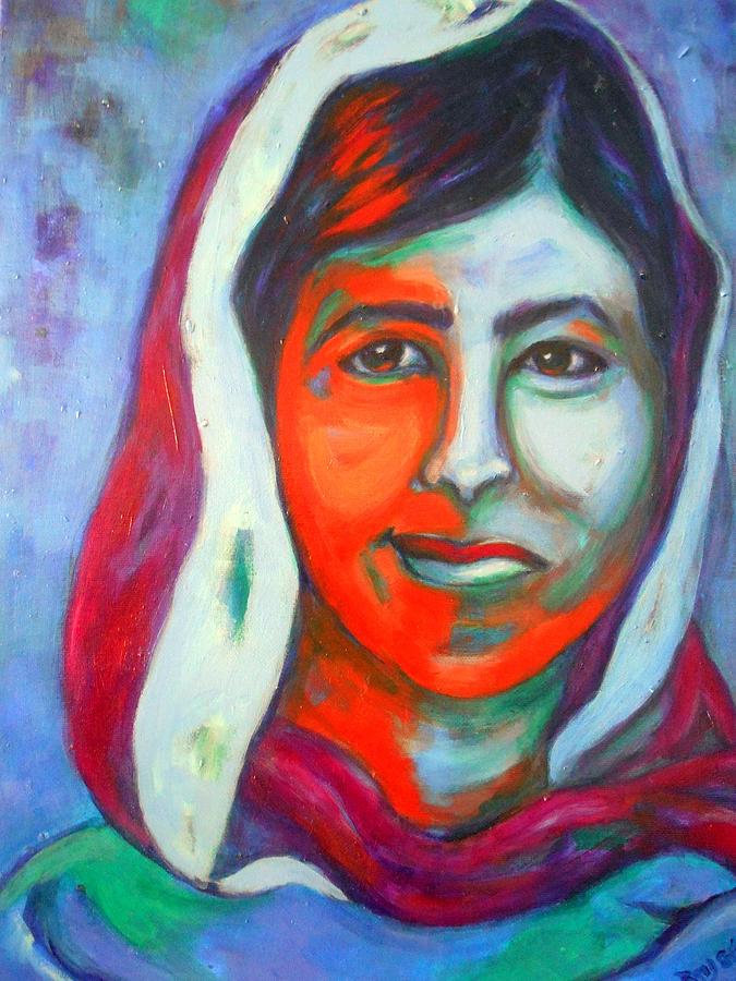 This is Malala Painting by Bridget Marshall - Fine Art America