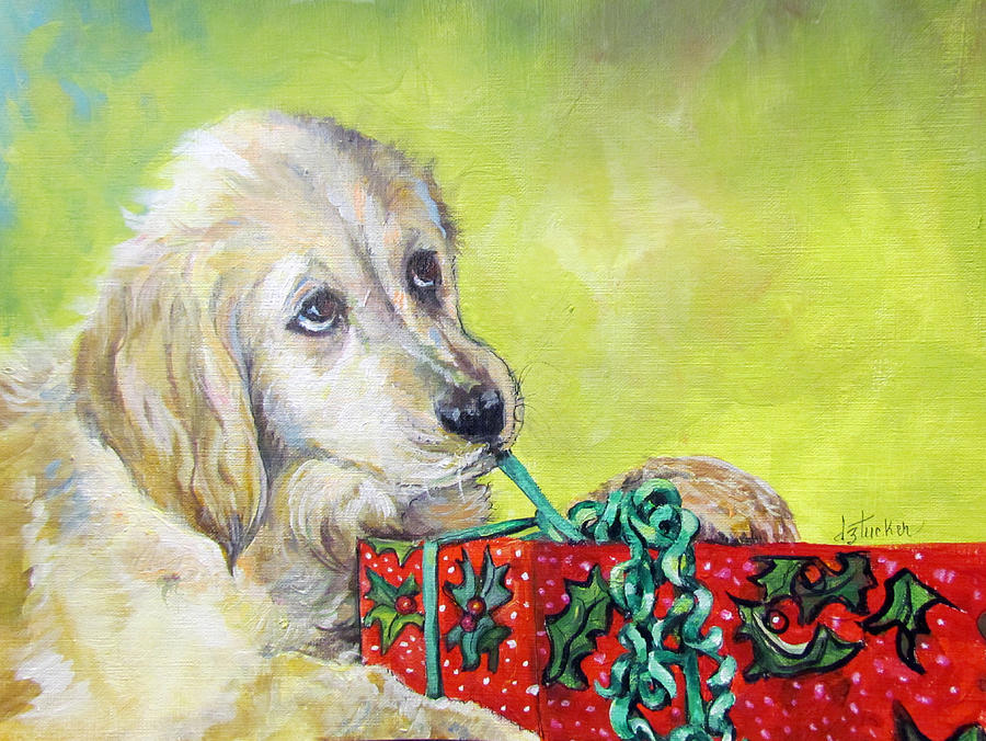 This is Mine? Right? Painting by Donna Tucker