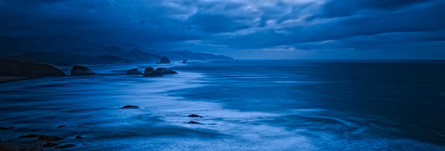 This is Oregon State 11 - The Blue Hour on Cannon Beach Photograph by Paul W Sharpe Aka Wizard of Wonders