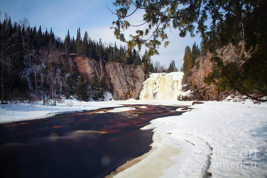  This is the High Falls of the Baptism River Tettegouche State Park Minnesota 2 Photograph by Wayne Moran