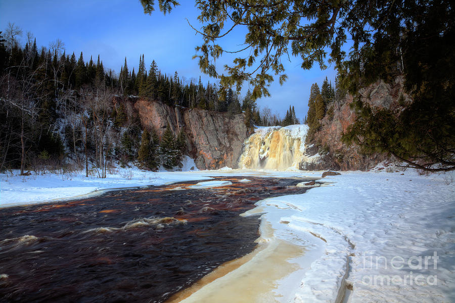  This is the High Falls of the Baptism River Tettegouche State Park Minnesota. Photograph by Wayne Moran