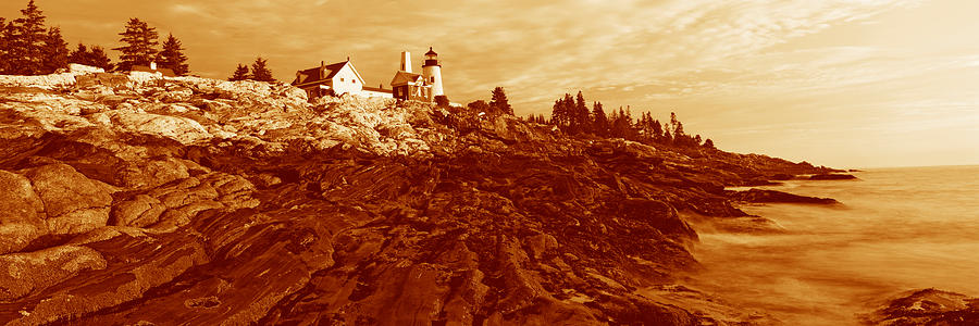Architecture Photograph - This Is The Pemaquid Point Lighthouse by Panoramic Images