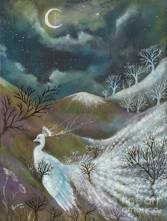This is where snow comes from Painting by Ang El