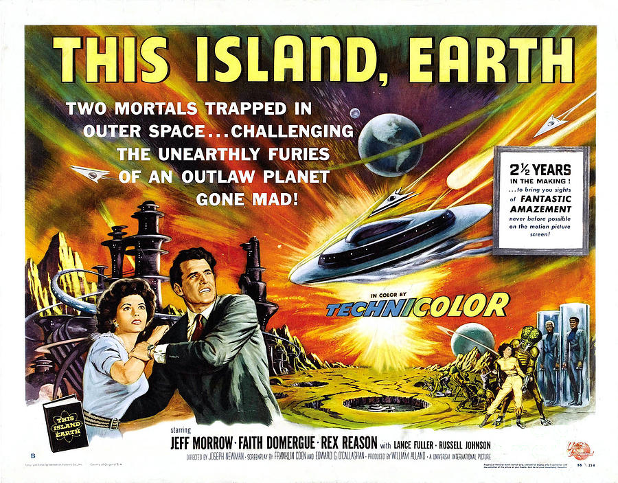 This Island Earth Science Fiction Classic Movie Painting