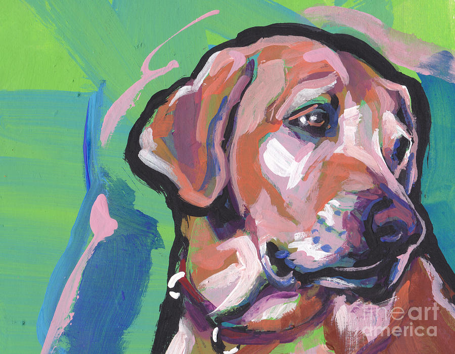 This Lab Adores You Painting by Lea S