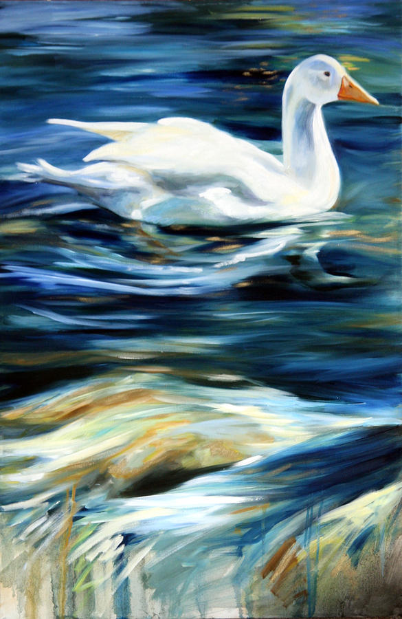 This Little Duck Painting by Mary Sparrow