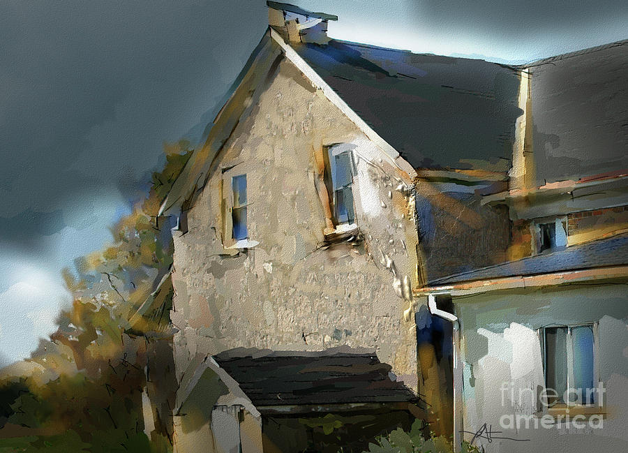 Nature Painting - This Old House by Bob Salo