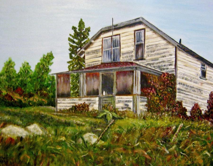 Nature Painting - This old house by Marilyn McNish