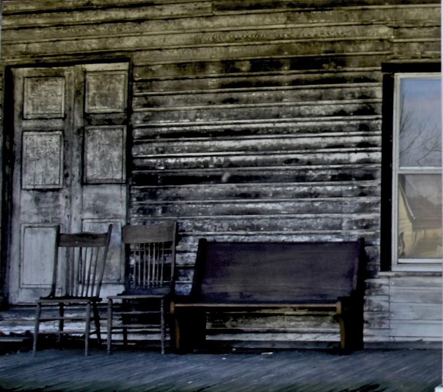 This Old Porch Photograph by Tracy Rice Frame Of Mind