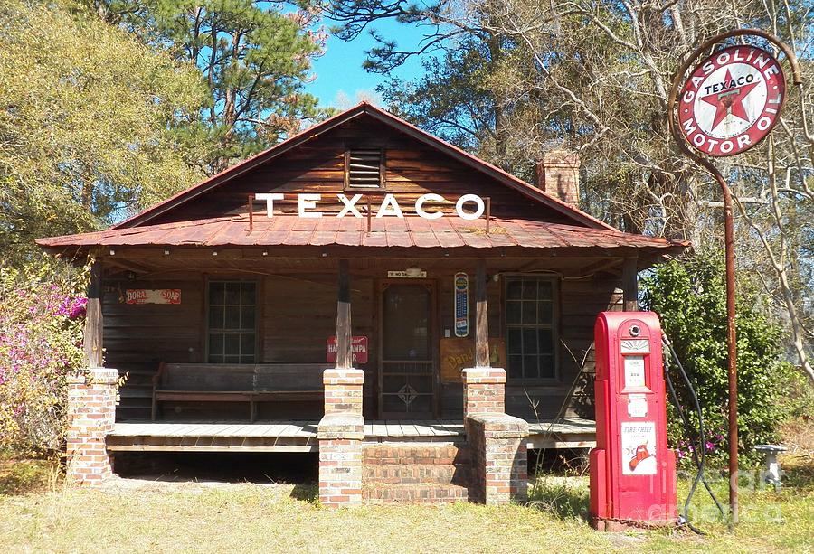 Texaco Photograph - This Old Texaco Station by Melanie Snipes