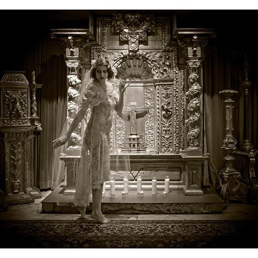 This Photo Was Taken At The Mission Inn Photograph by Sad Hill - Bizarre Los Angeles Archive