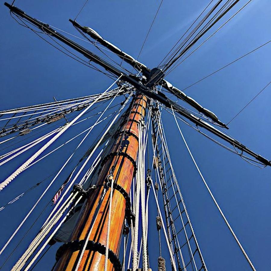 Tallship Photograph - This Photograph Was Taken Of The Mast by Jori Reijonen