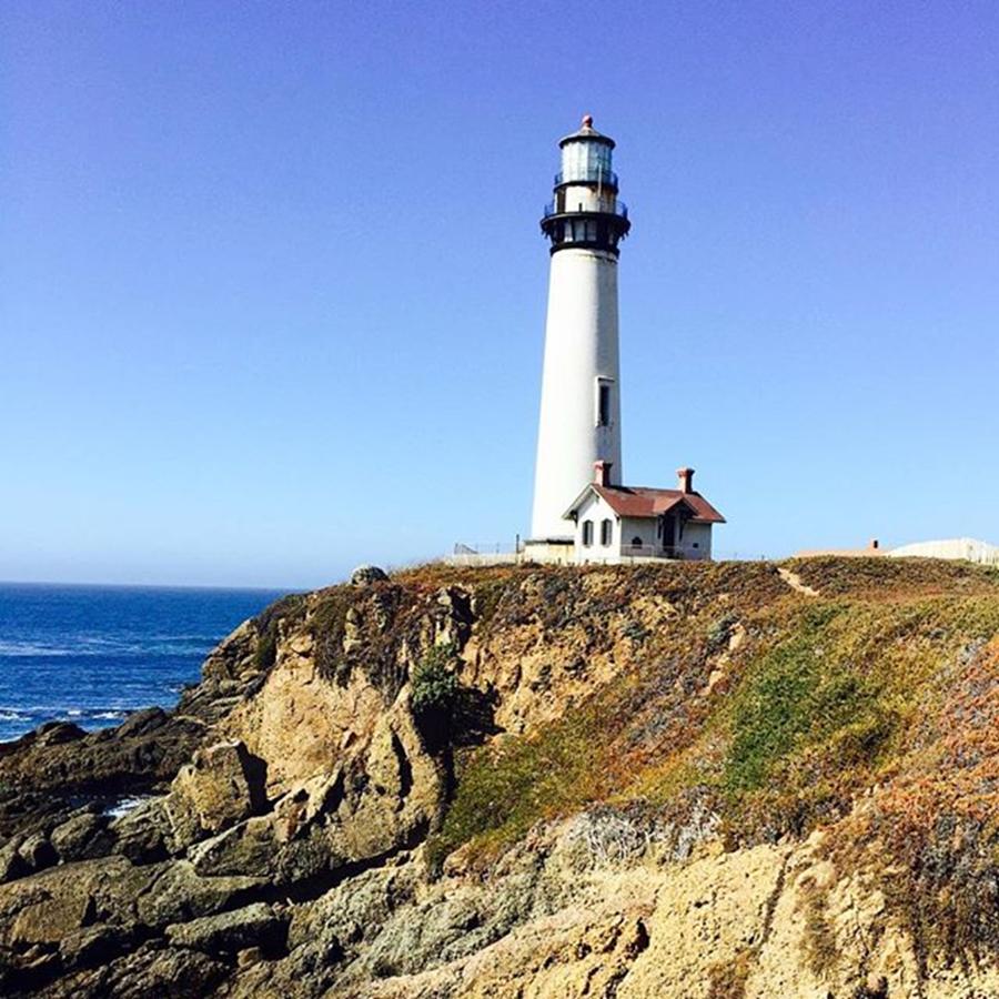 Lighthouse Photograph - Pigeon Point Lighthouse by Scott Pellegrin