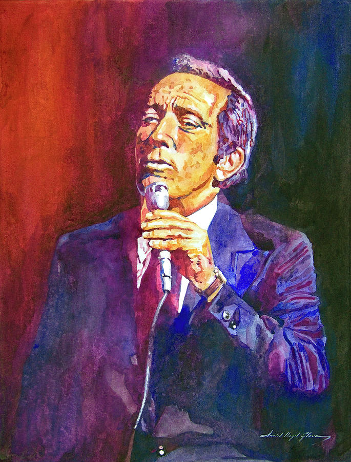 This Song Is For You - Andy Williams Painting by David Lloyd Glover