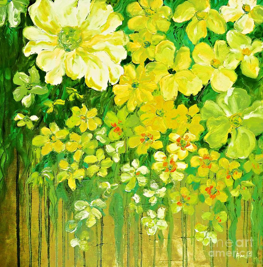 This summer fields of flowers Painting by Amalia Suruceanu