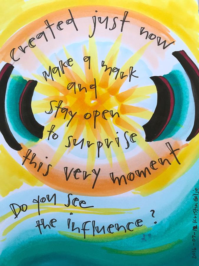 Creativity Painting - This Very Moment by Vonda Drees Creativity Painting - This Very Moment by Vonda Drees