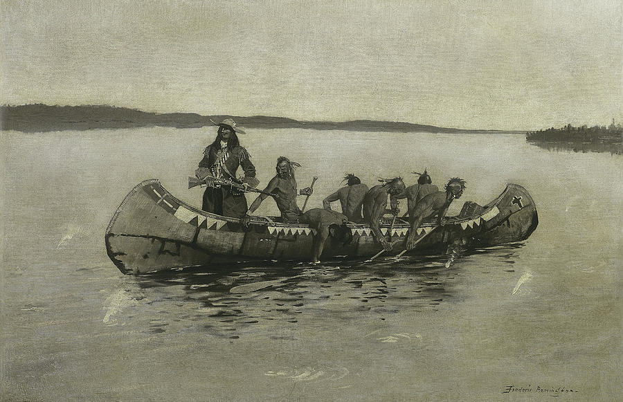 This Was a Fatal Embarkation Painting by Frederic Remington