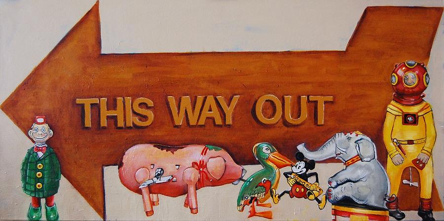This Way Out Painting by Jean Cormier