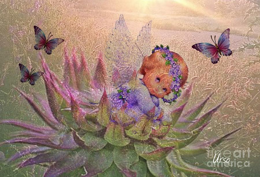 Thistle Angel Photograph by Maria Urso