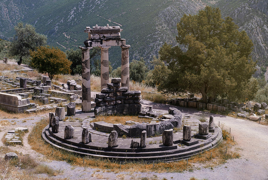 Tholos in Delphi Photograph by Jaroslaw Blaminsky