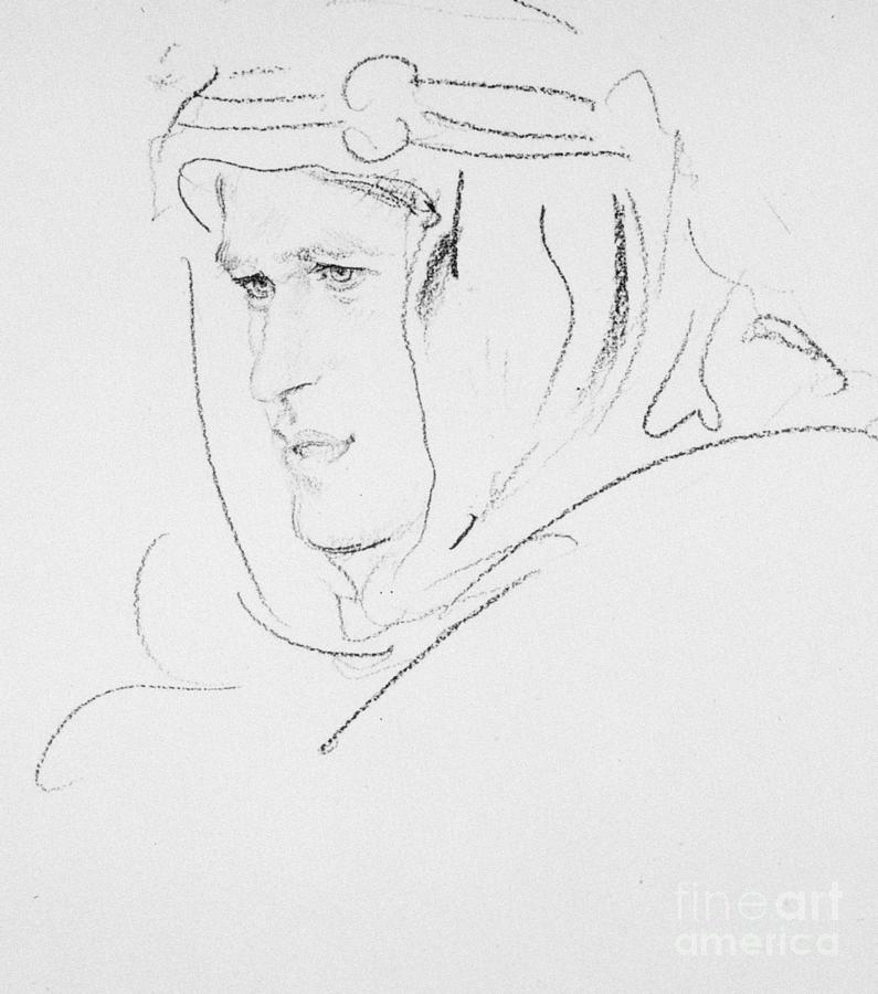 Lawrence Of Arabia Drawing - Thomas Edward Lawrence by Augustus John