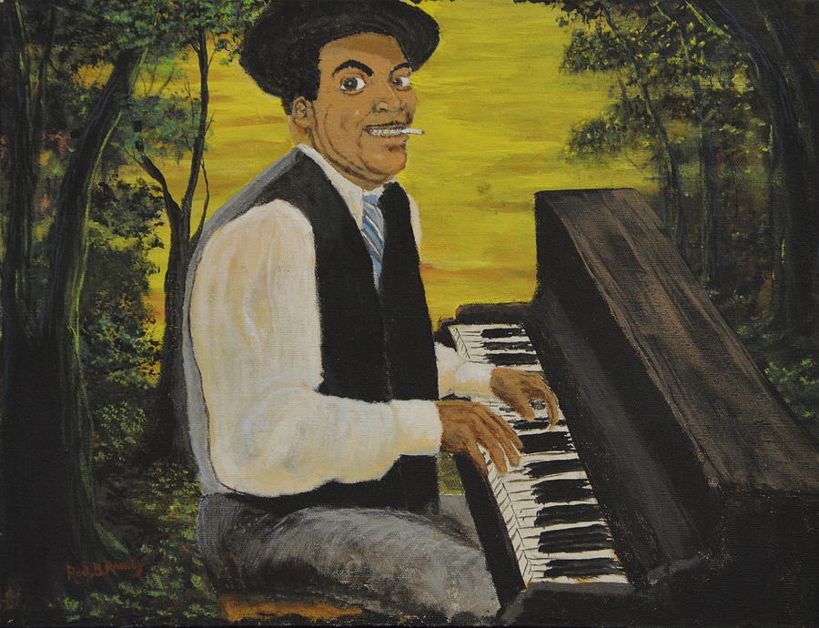 Thomas Fats Waller Painting by Rod B Rainey