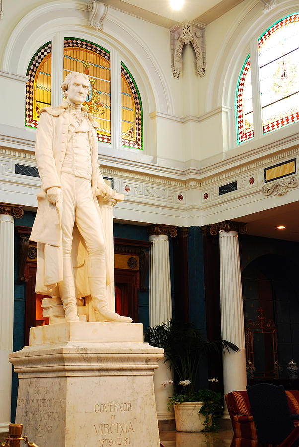 Thomas Jefferson at the Jefferson Hotel Photograph by James Kirkikis