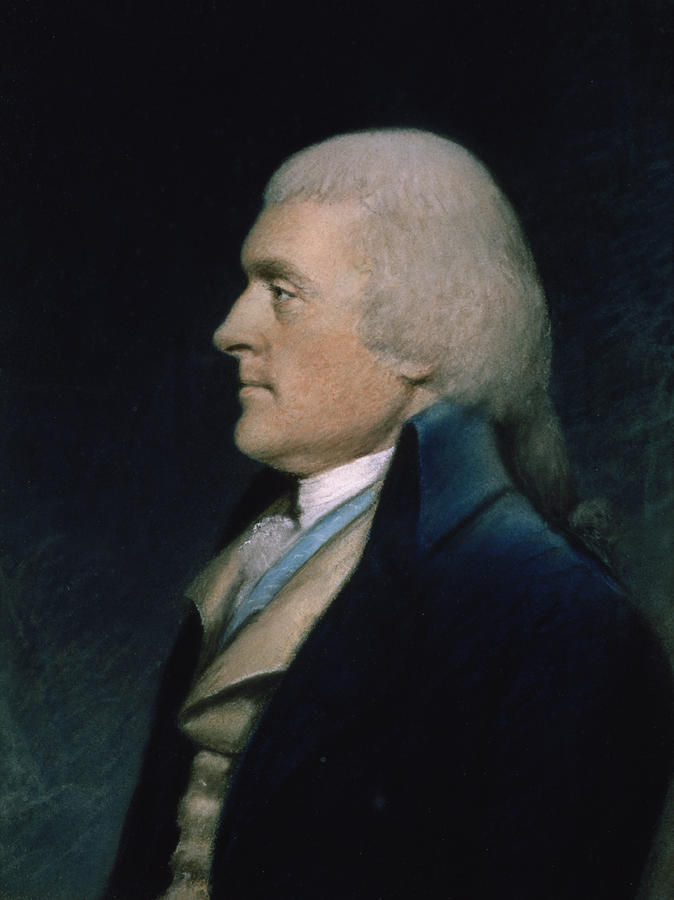 Thomas Jefferson Pastel - Thomas Jefferson by James Sharples