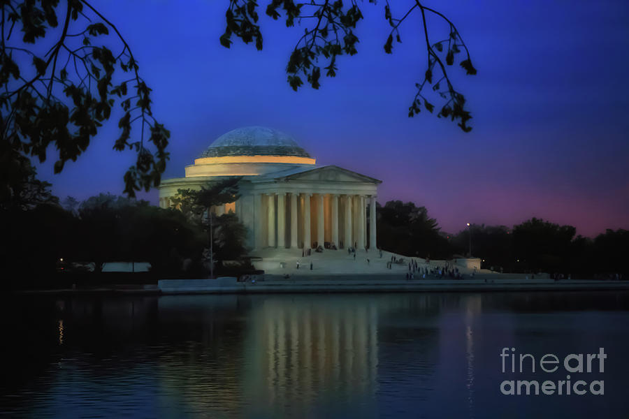 Thomas Jefferson Memorial Sunset Photograph by Elizabeth Dow