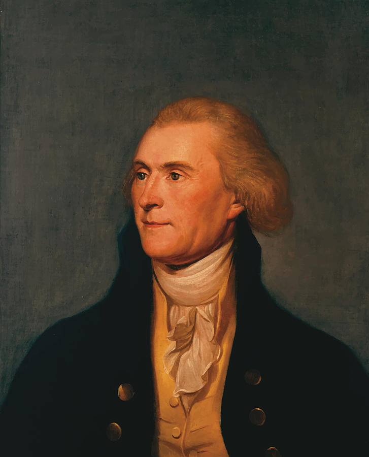 Thomas Jefferson Painting - Thomas Jefferson by War Is Hell Store