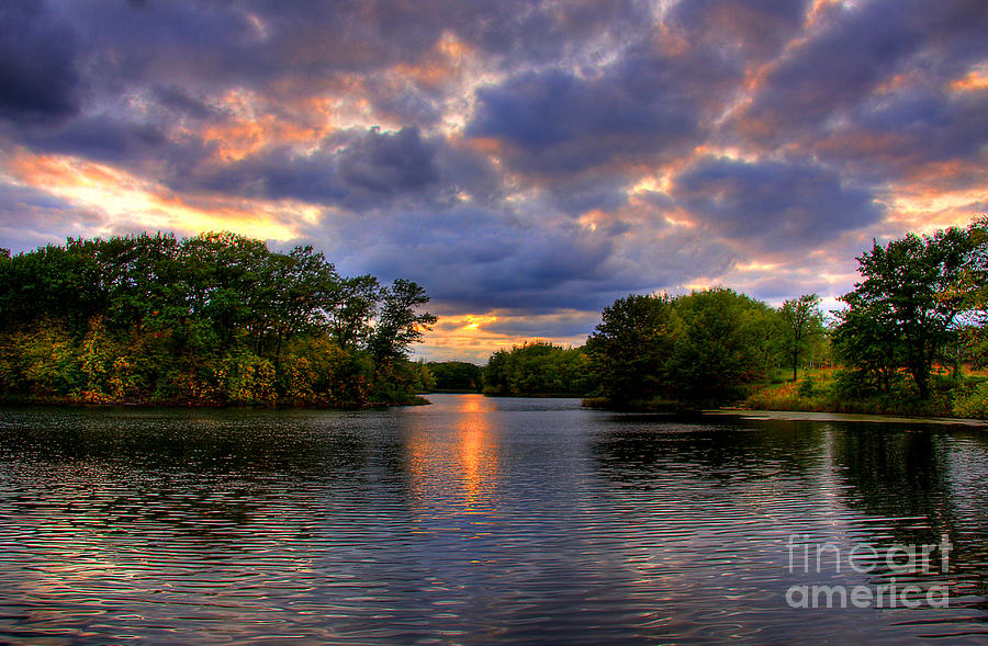 Thomas Lake Park in Eagan on a Glorious Summer Evening Photograph by Wayne Moran