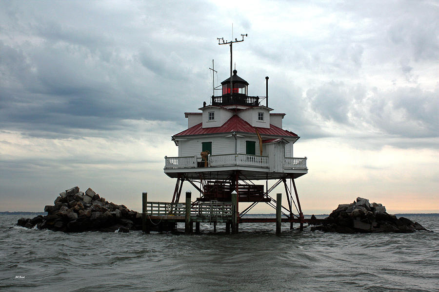 Thomas Point Shoal Lighthouse - Up Close Photograph by Ronald Reid