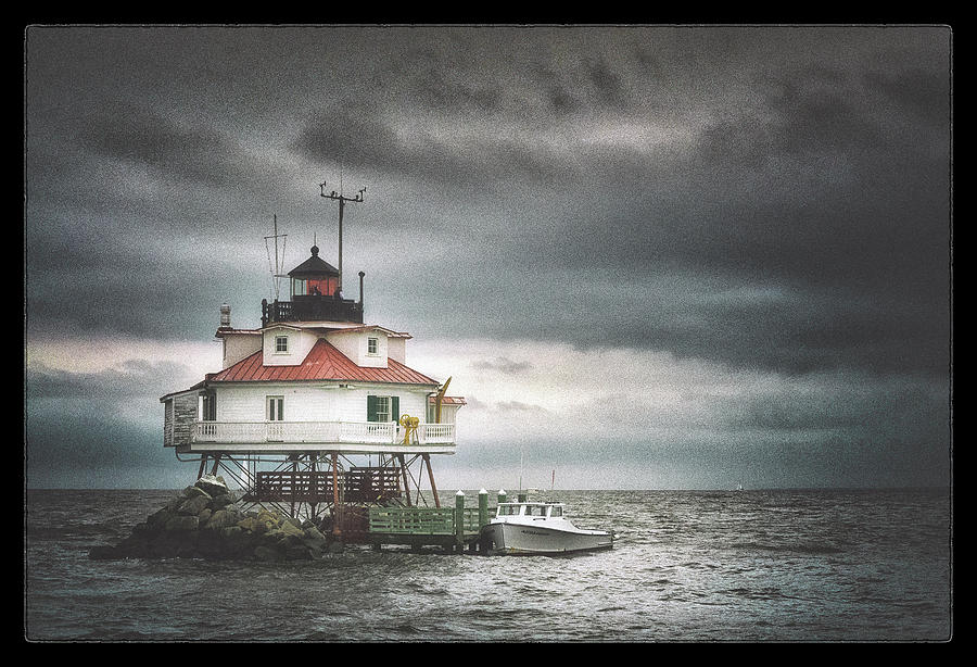 Lighthouse Photograph - Thomas Point Shoal  by Robert Fawcett
