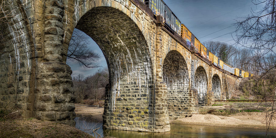 Bridge Photograph - Thomas Viaduct Panoramic by Dennis Dame