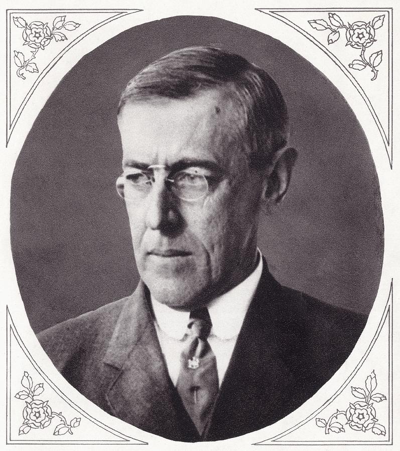 Thomas Woodrow Wilson, 1856 To 1924 Drawing by Vintage Design Pics