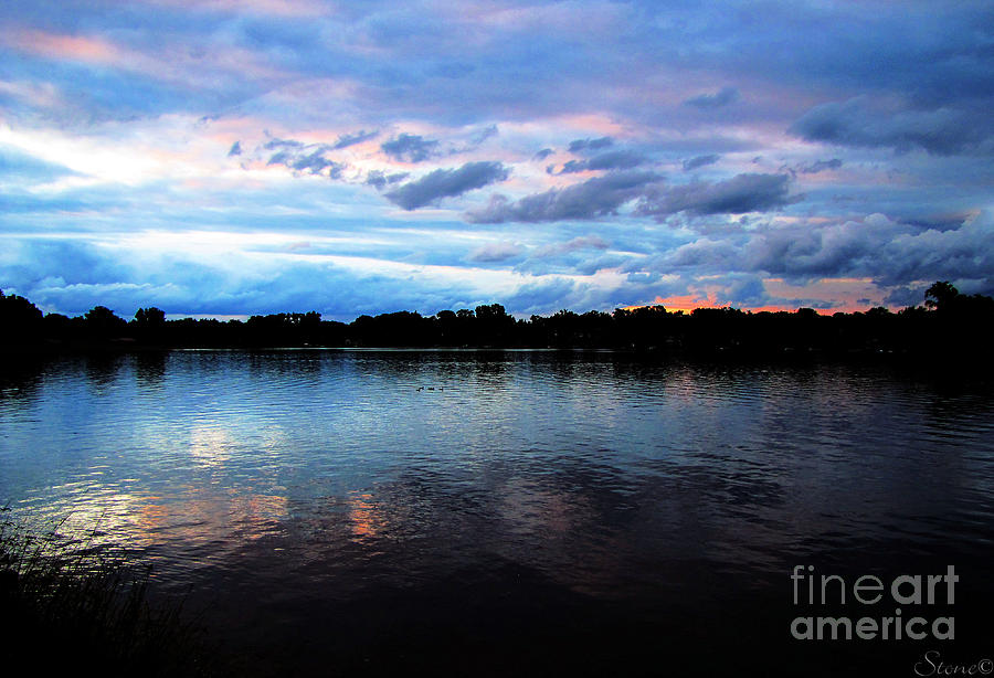 Sunset Photograph - Thompson Lake 2 by September Stone