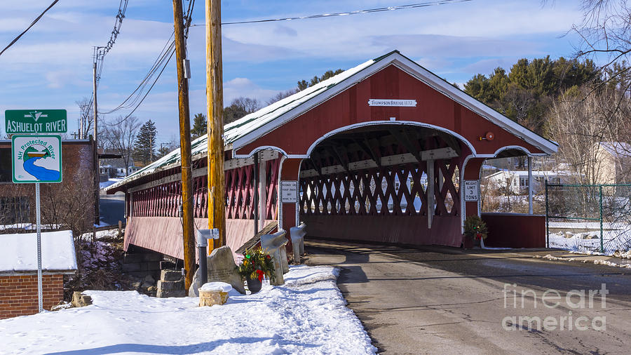 Thompson Covered Bridge. #1 Photograph by New England Photography