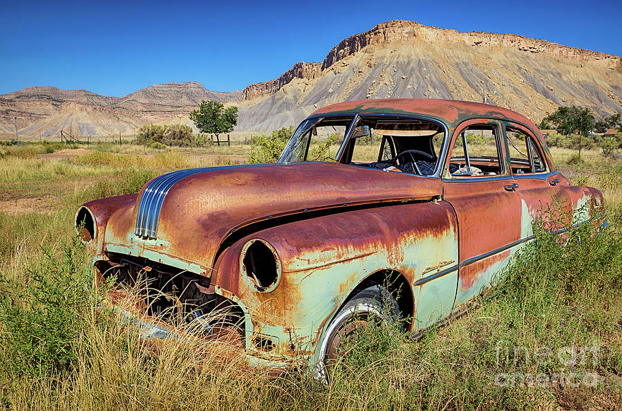 Thompson Springs Utah Pontiac Photograph by Priscilla Burgers