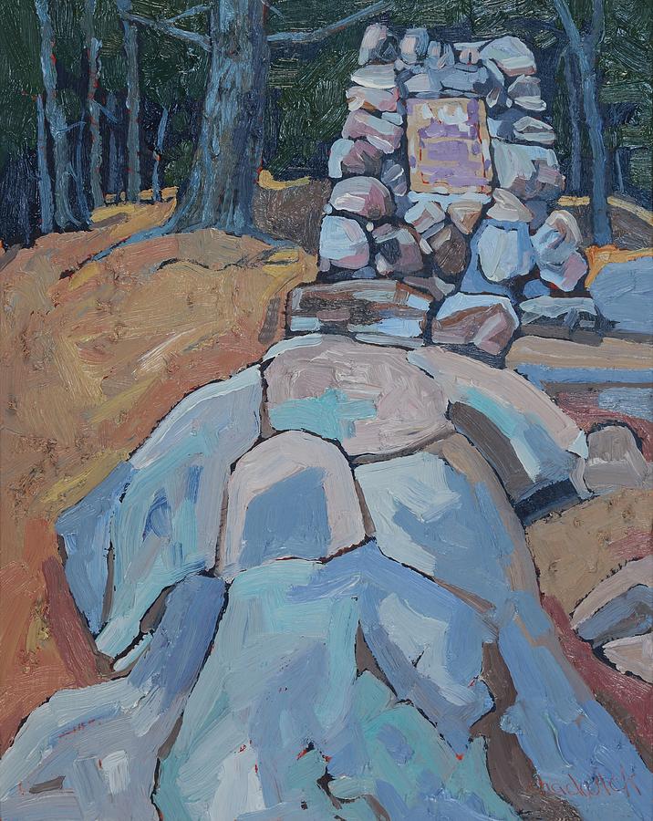 Thomson Cairn Painting by Phil Chadwick