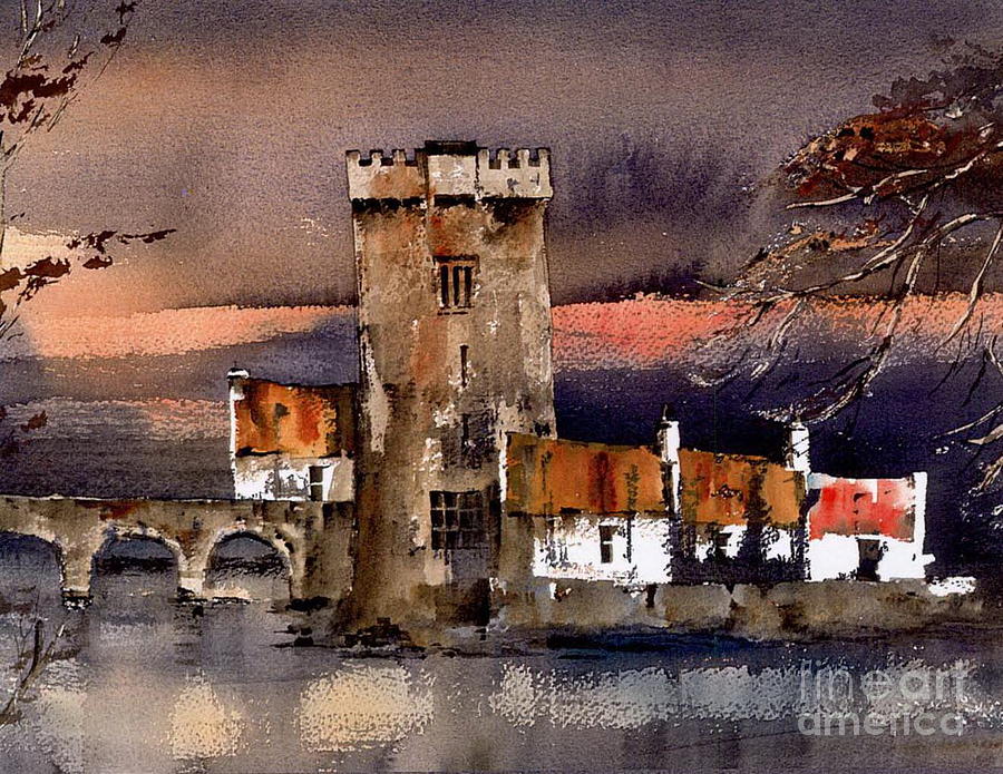 Castle Painting - Thoor Ballylee, Galway...8351 by Val Byrne
