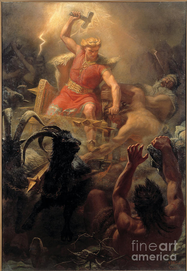 Thor Fighting Giants Photograph by Frederick Holiday - Fine Art America