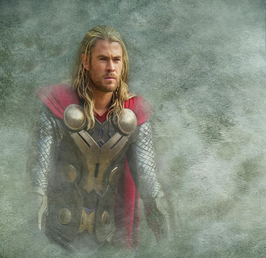 Thor Digital Art - Thor in Asgard  by Movie Poster Prints