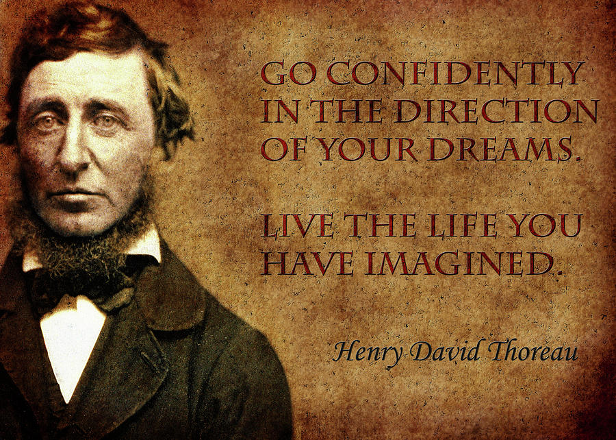 Thoreau Quote 1 Photograph by Andrew Fare