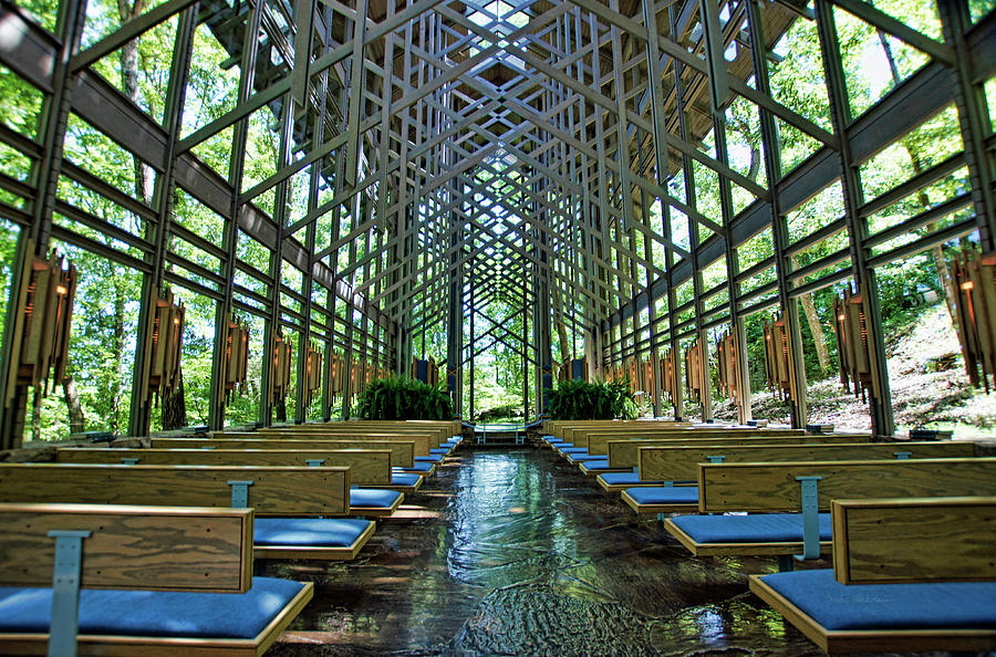 Thorncrown Chapel Interior Photograph by Cricket Hackmann