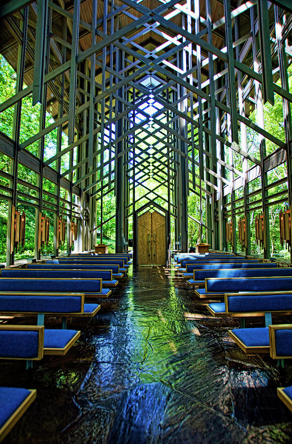 Thorncrown Chapel Serenity Photograph by Cricket Hackmann