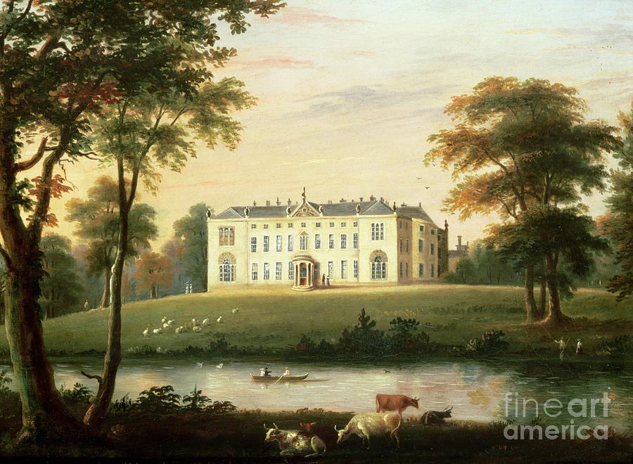 Thorp Perrow near Snape in Yorkshire Painting by English School