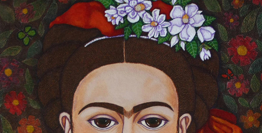 Frida Painting - Those eyebrows by Madalena Lobao-Tello