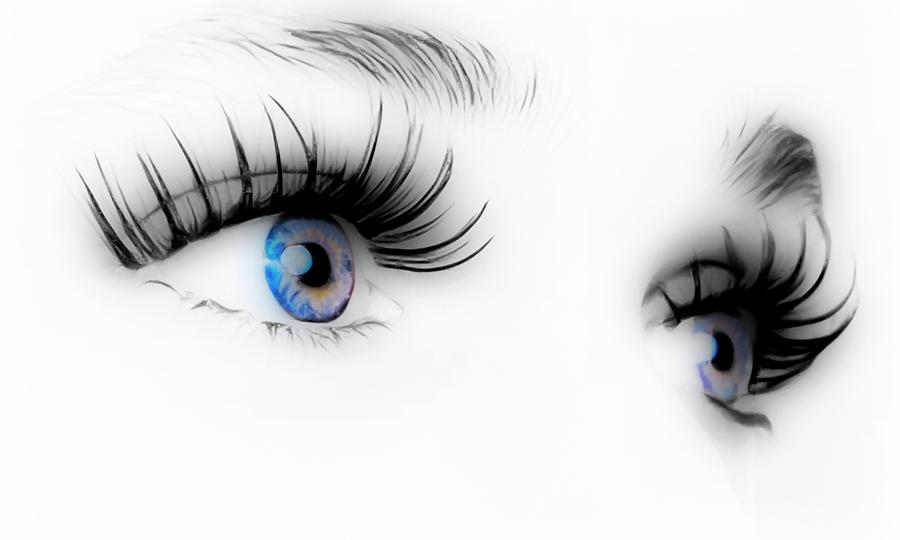 Those Eyes.. Digital Art by Walter Herrit